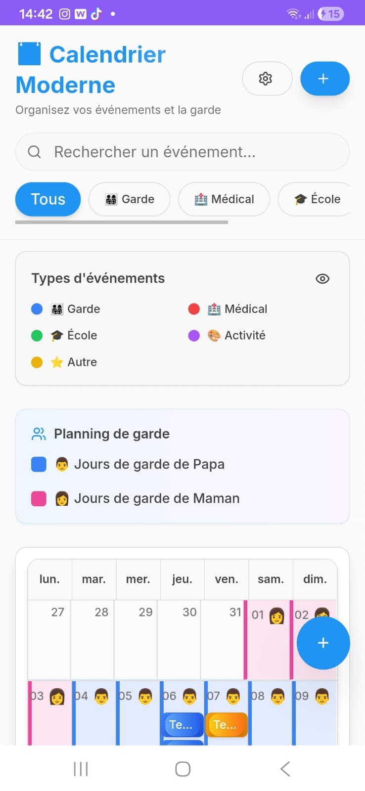 Fini les oublis de planning