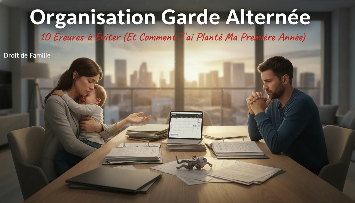 Organisation Garde Alternée : 10 Erreurs à Éviter (Et Comment J'ai Planté Ma Première Année)