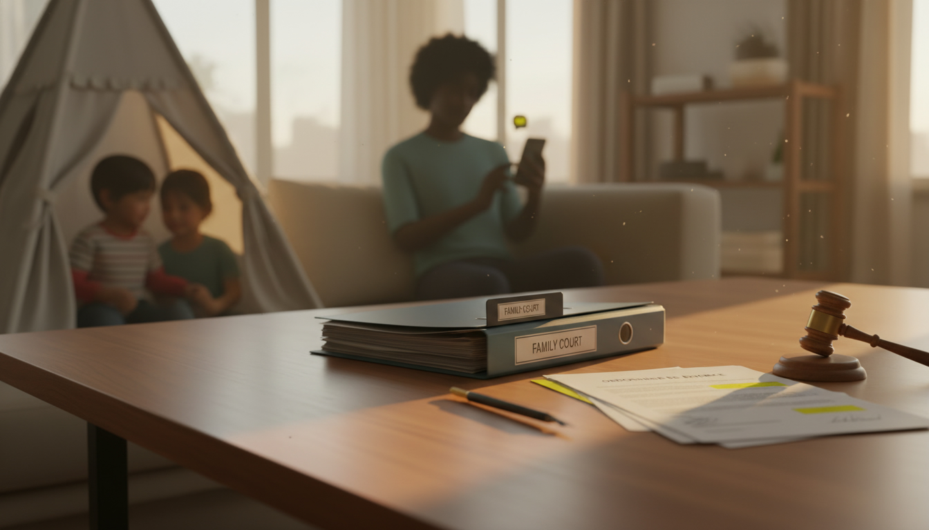 Checklist infographique des 6 étapes essentielles pour notifier un déménagement à son ex-conjoint