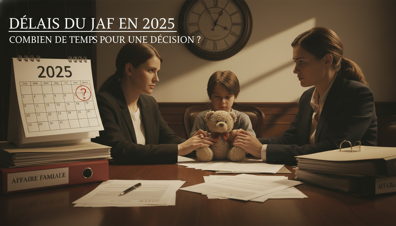 Délais du JAF en 2025 : Combien de Temps pour une Décision ?