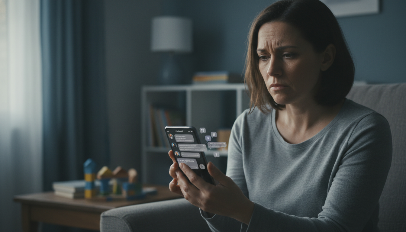 Parents séparés trouvant des solutions pour communiquer malgré les conflits